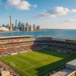 BMO Field à Toronto, stade hôte de la Coupe du Monde 2026