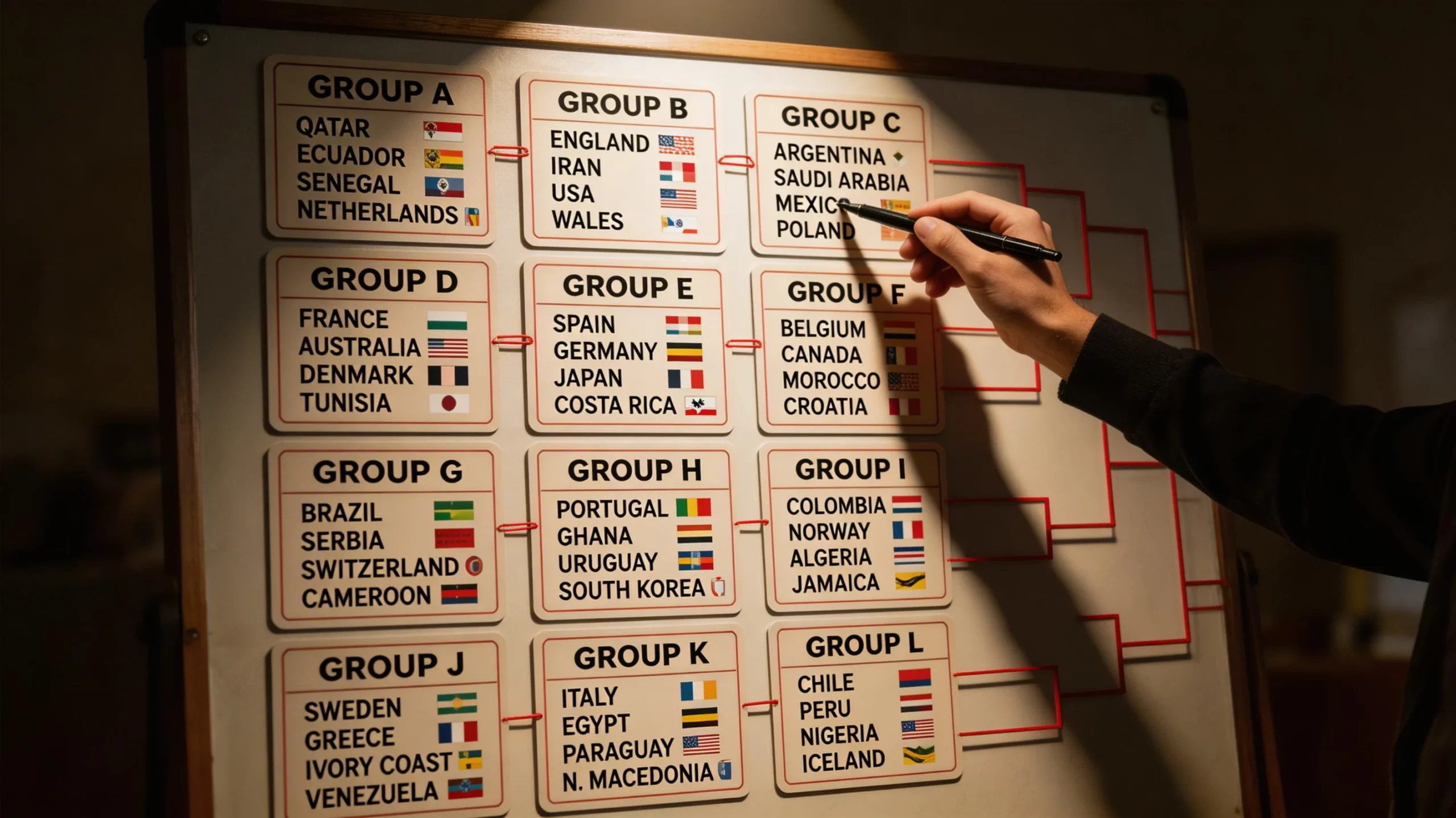 Tableau des cotes de qualification par groupe pour la Coupe du Monde FIFA 2026