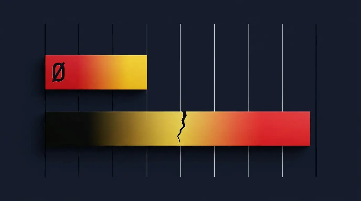 Graphique de comparaison : barre courte rouge-jaune avec symbole zéro à gauche (Espagne 0 encaissé), barre plus longue noir-jaune-rouge avec fissure au milieu à droite (Belgique privée d'Onana)
